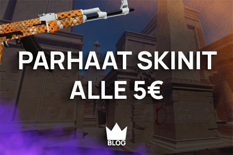 Parhaat skinit alle 5 euroa